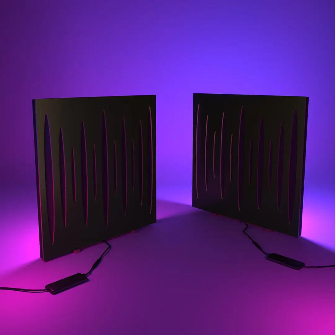 Pack 2 Panneaux Acoustiques LED RGB PULSAR