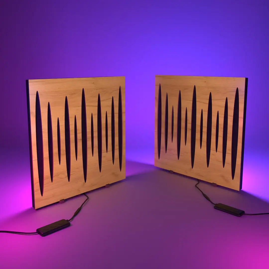 Pack 2 Panneaux Acoustiques LED RGB PULSAR