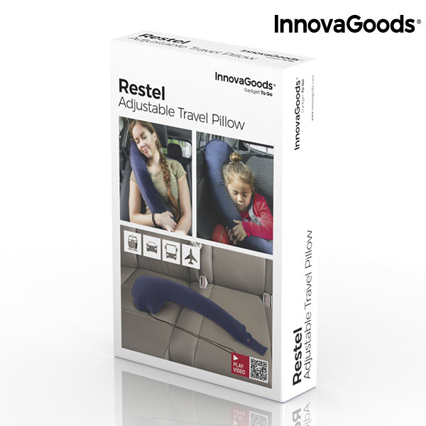 Oreiller de Voyage Gonflable Réglable avec Fixation Siège – Restel InnovaGoods